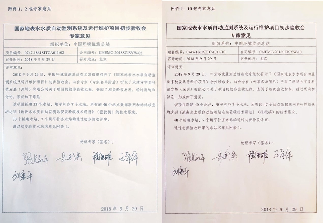 “高标准、严要求”—NG娱乐环境全资子公司宇星科技顺利通过国家水站项目初验